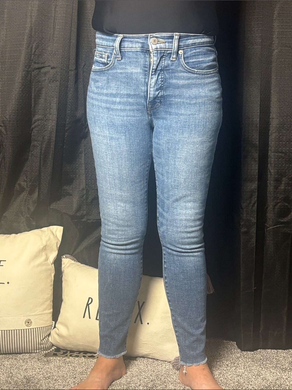 Lucky Brand Medium Wash High-Rise Skinny Jeans